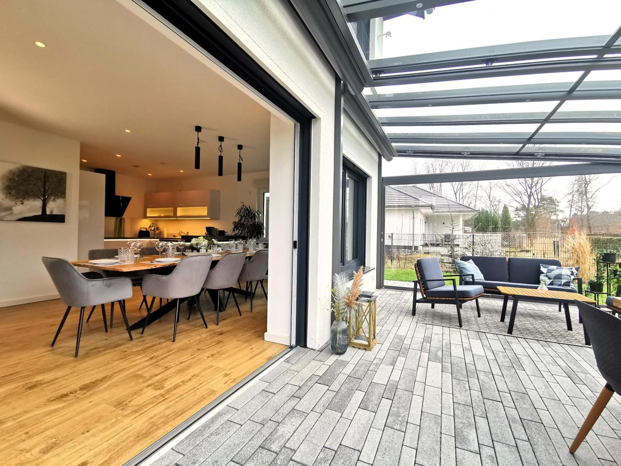 Bohnapartments Luxury Villa Berlin - 210Qm - Wintergarten - Kamin - 4 Kostenlose Parkplaetze - 6 Schlafzimmer - Neubau - Luxusausstattung Биркенвердер Экстерьер фото